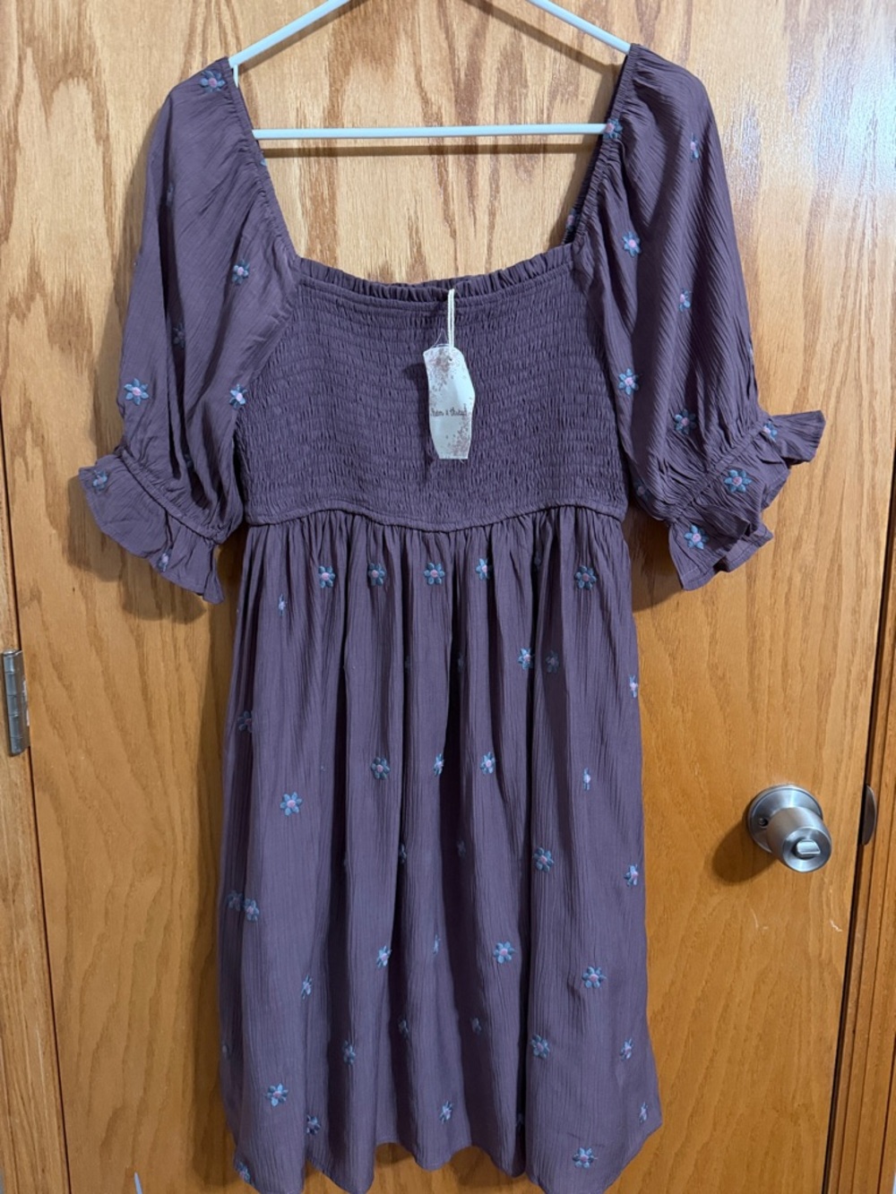 Hem & Thread Plum Smocked Dress